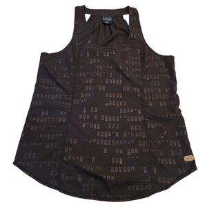 Nicole Miller Active Tank Top Womens Size Medium Gym Workout Black